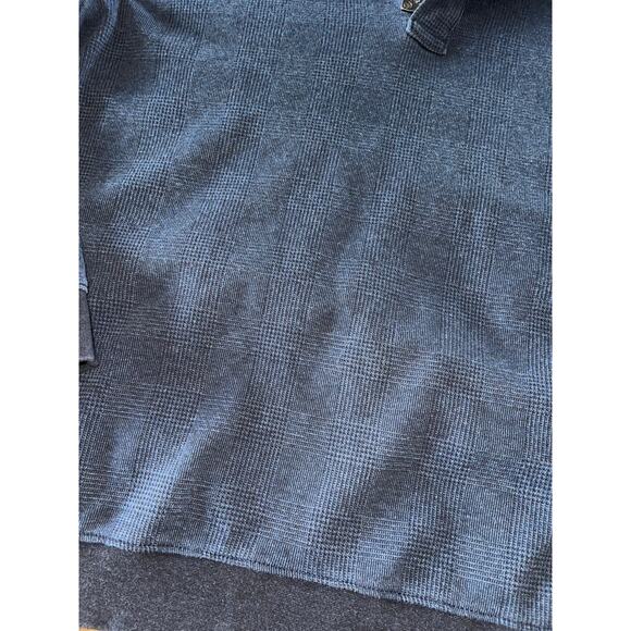 Mens Hart Schaffner Marx‎ Navy Blue Cotton Long Sleeve Quarter Zip Pullover L - Picture 5 of 7